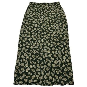 Vintage American Outpost Y2K Skirt Womens 10 Green Floral Maxi Forrest Fairy